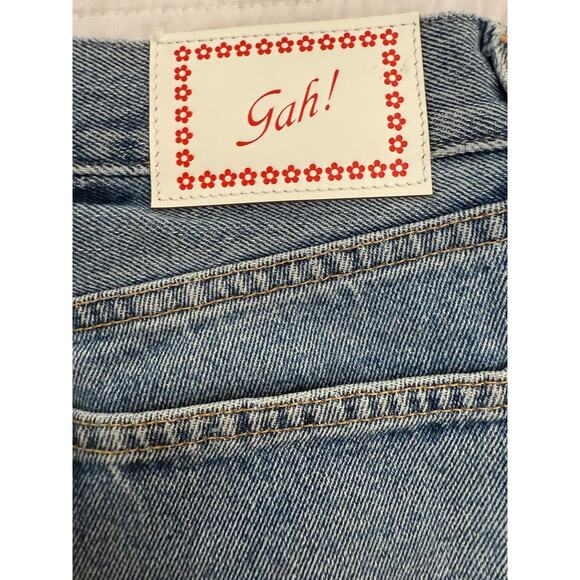 Lisa Says Gah Jeans Womens 6 Blue High Rise Straight Leg Denim Made California - Picture 3 of 9